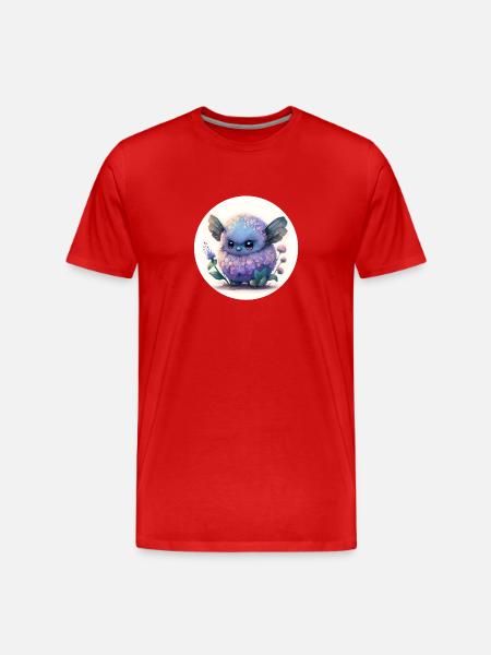 Cute and fantasy animal - Men's Premium Organic T-Shirt - red