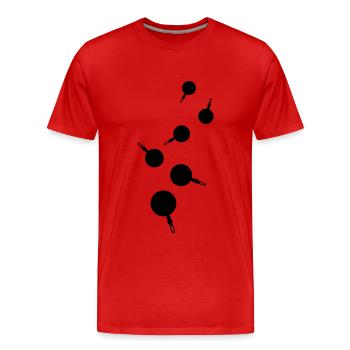 Pan Kitchen Chef - Men's Premium Organic T-Shirt - red - Front - Damien (186cm)