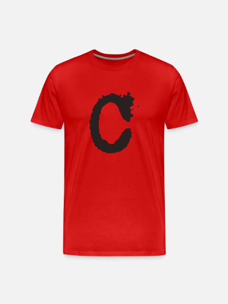 C - Männer Premium Bio T-Shirt - Rot