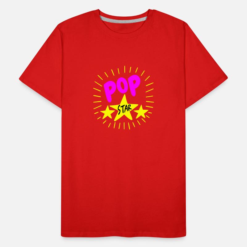 Pop Star bunt Männer Premium Bio T-Shirt