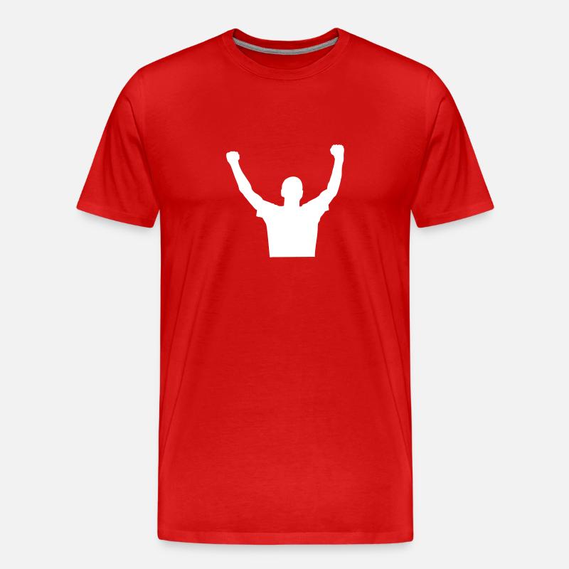 Gewinner - Männer Premium Bio T-Shirt - Rot