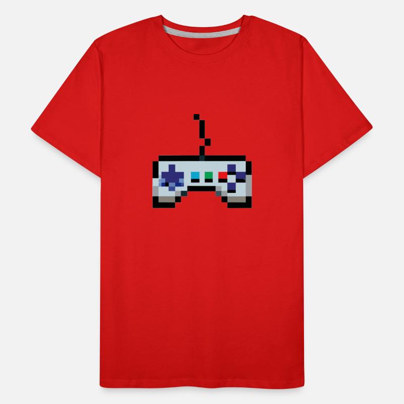 Pixelart Game Controller Gaming T-shirt bio Premium Homme