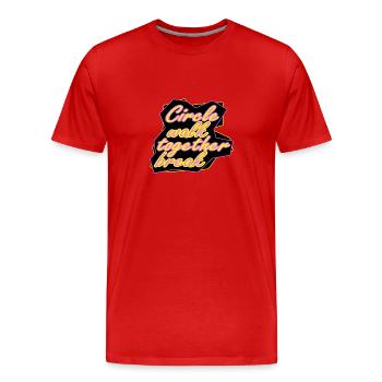 CWTB - Männer Premium Bio T-Shirt - Rot - Vorne - Damien (186cm)