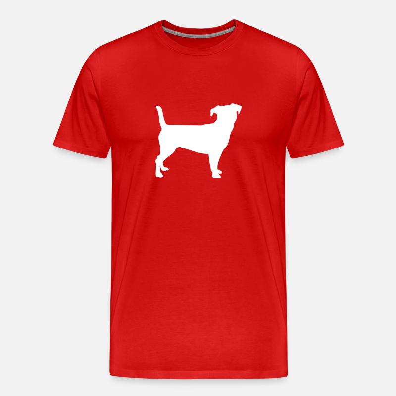 Jack Russell - Männer Premium Bio T-Shirt - Rot