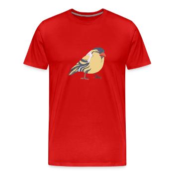 Verdier - T-shirt bio Premium Homme - rouge - Devant - Damien (186cm)