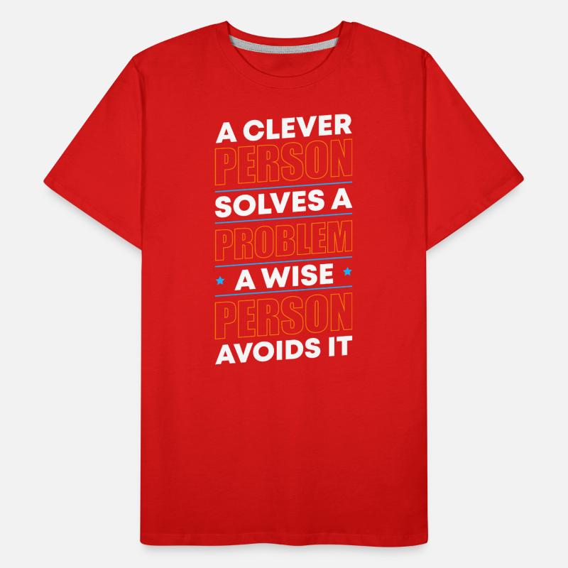 Problem The solution Motto Men's Premium Organic T-Shirt