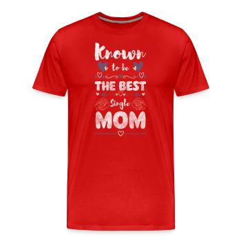Eltern Muttertag - Männer Premium Bio T-Shirt - Rot - Vorne - Damien (186cm)