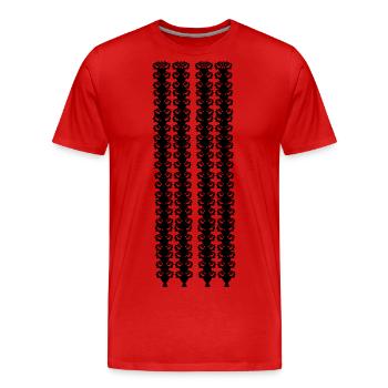 Blumen - T-shirt bio Premium Homme - rouge - Devant - Damien (186cm)