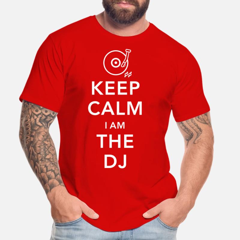 keep calm i am deejay dj Men's Premium Organic T-Shirt