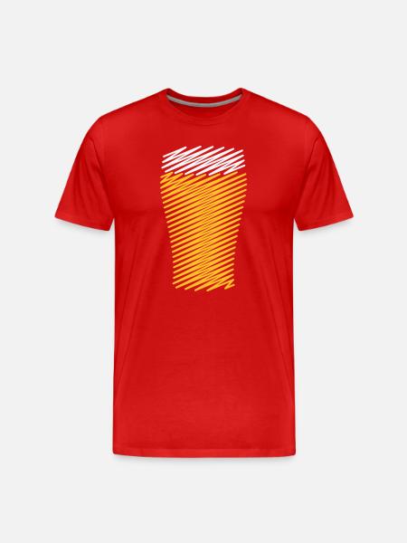 Conception XShatch - T-shirt bio Premium Homme - rouge