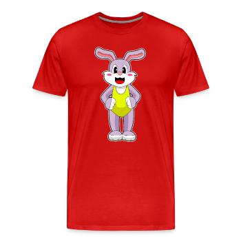 Maillot de bain Bunny Swimsuit Summer - T-shirt bio Premium Homme - rouge - Devant - Damien (186cm)