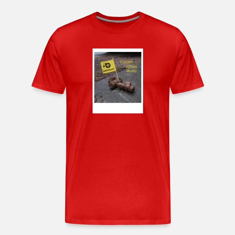 Ist das Kunst - Männer Premium Bio T-Shirt - Rot