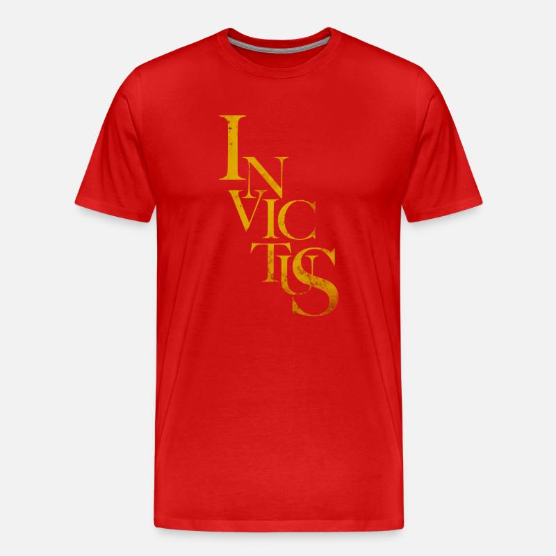 INVICTUS - Männer Premium Bio T-Shirt - Rot