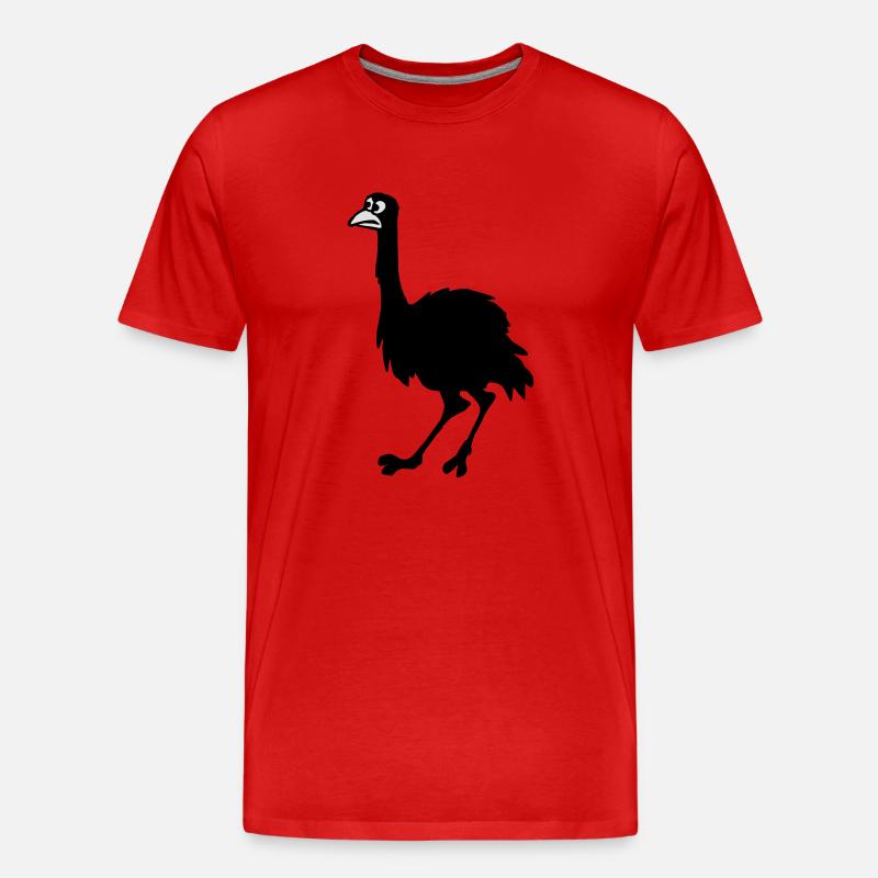 Emu - Männer Premium Bio T-Shirt - Rot