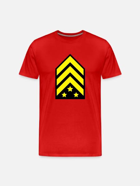 sergant_1__f2 - Männer Premium Bio T-Shirt - Rot