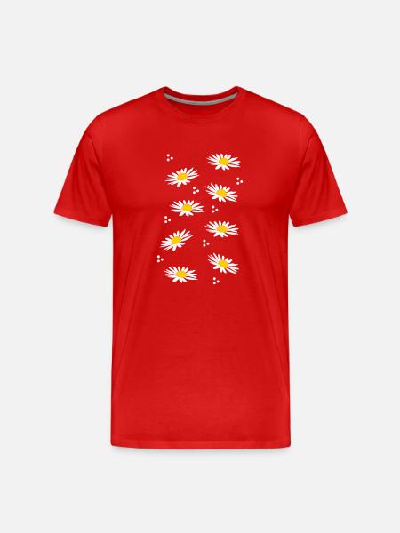 white margaritas - spring is calling - Men's Premium Organic T-Shirt - red