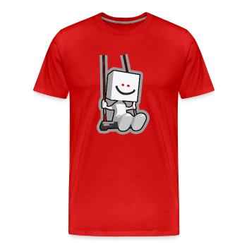swing - T-shirt bio Premium Homme - rouge - Devant - Damien (186cm)