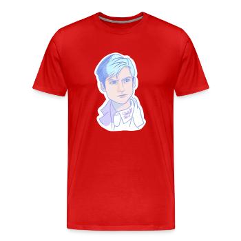 Pastel Man (Anime) - T-shirt bio Premium Homme - rouge - Devant - Damien (186cm)