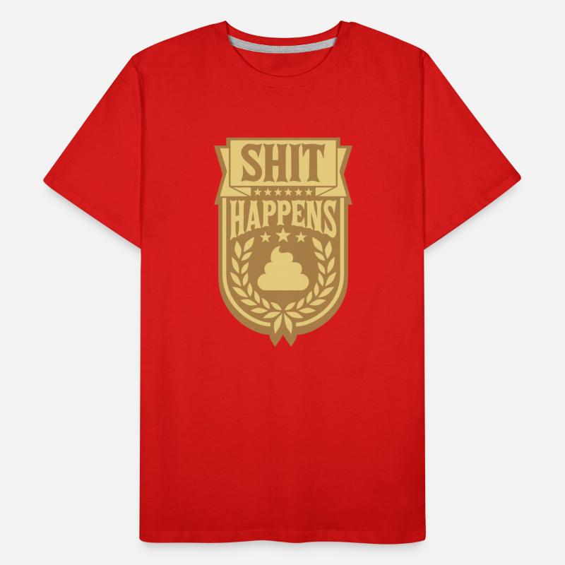 Dire que la merde arrive couronne de laurier T-shirt bio Premium Homme
