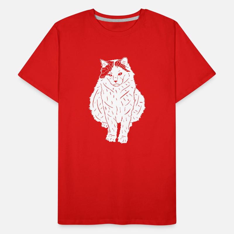 Türkisch Van Katze Männer Premium Bio T-Shirt