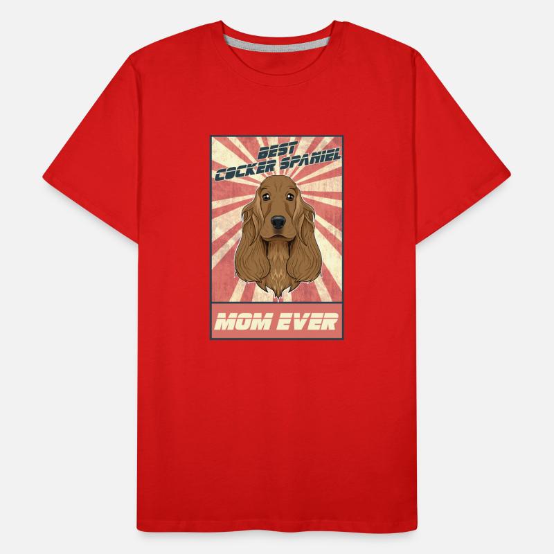 Meilleur Cocker Spaniel Maman Ever I Cocker Spaniel T-shirt bio Premium Homme
