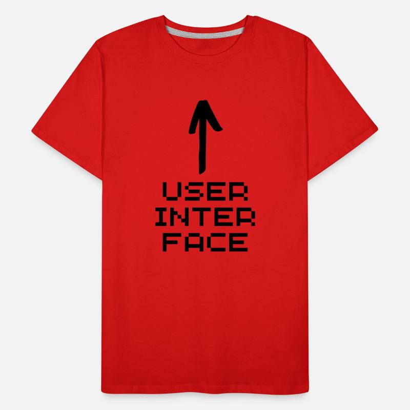 User interface black Men's Premium Organic T-Shirt