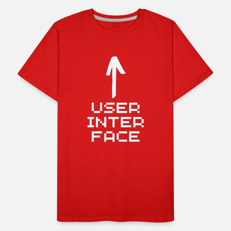 User interface white Men's Premium Organic T-Shirt