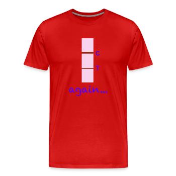 Corona again - Men's Premium Organic T-Shirt - red - Front - Damien (186cm)