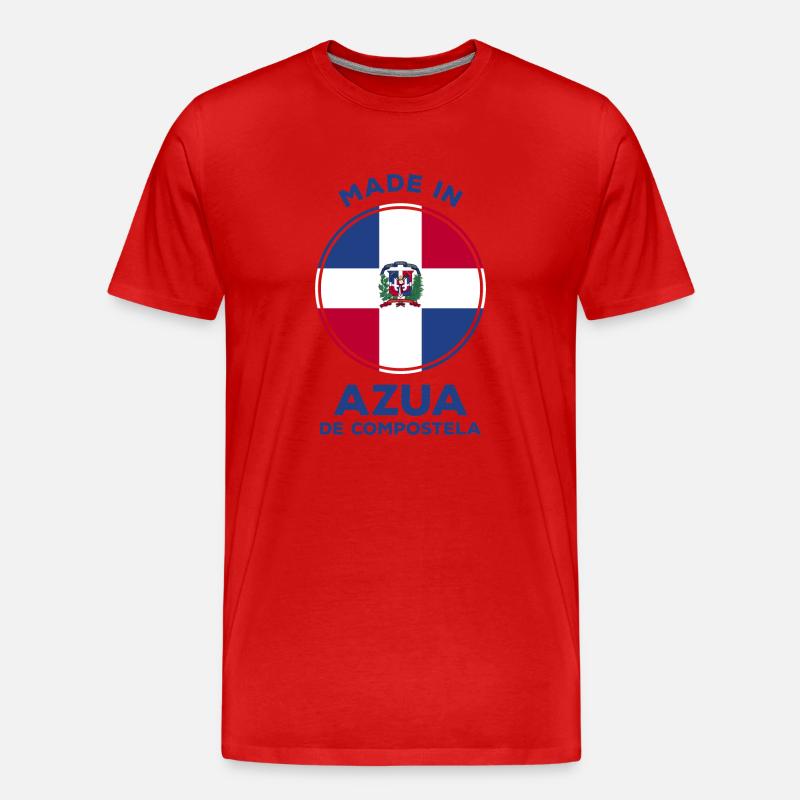 Azua De Compostela - Männer Premium Bio T-Shirt - Rot