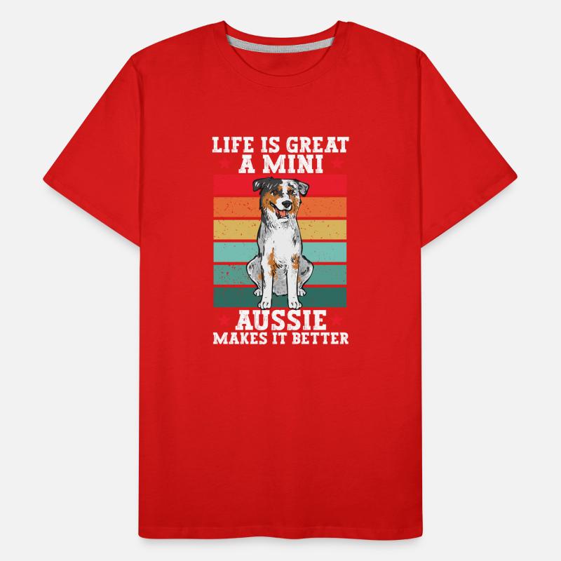 Miniature Australian Shepherd Men's Premium Organic T-Shirt