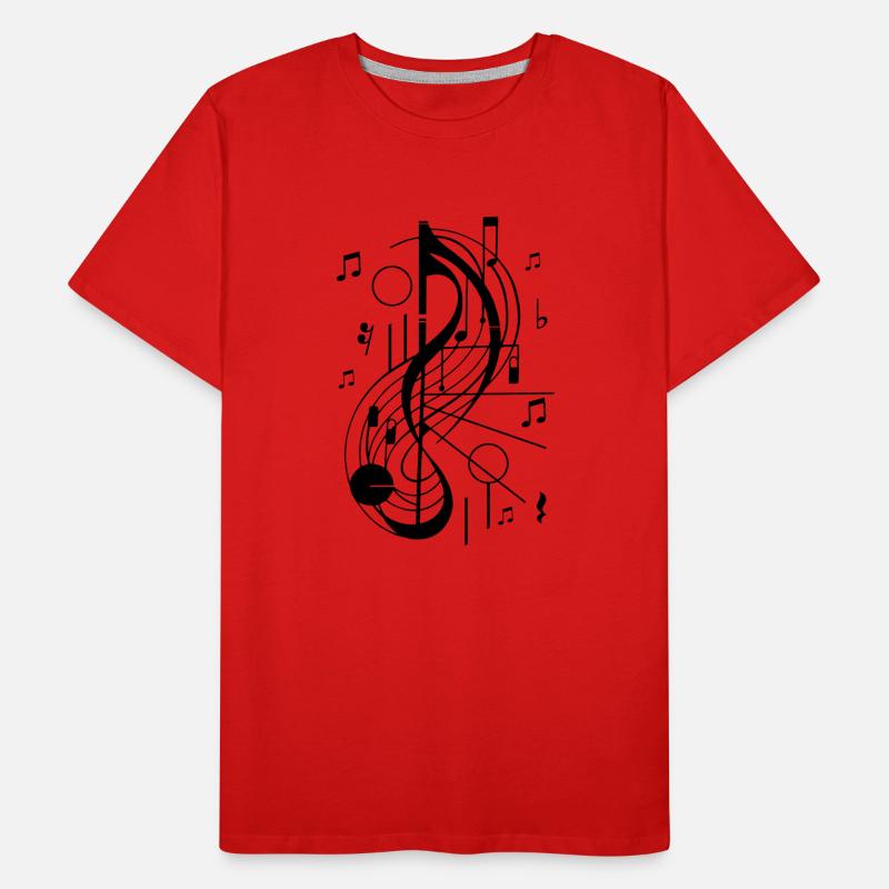 Abstract clef music Men's Premium Organic T-Shirt