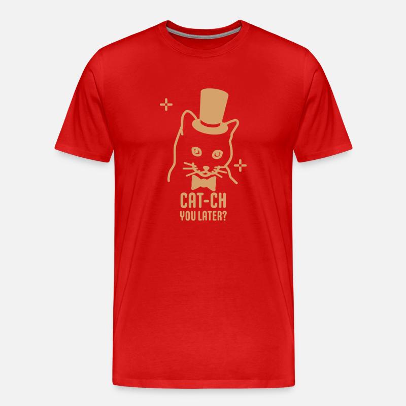 Wir sehen uns später - Männer Premium Bio T-Shirt - Rot