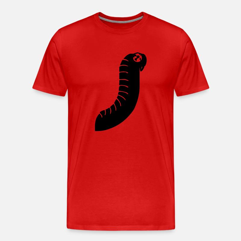 Monster Buchstabe J - Männer Premium Bio T-Shirt - Rot