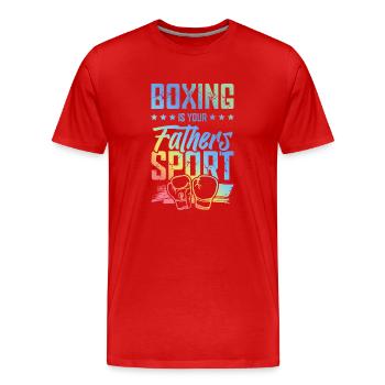 Boxe Papa Boxe Arts Martiaux - T-shirt bio Premium Homme - rouge - Devant - Damien (186cm)