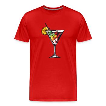 Limonade Drink - Männer Premium Bio T-Shirt - Rot - Vorne - Damien (186cm)