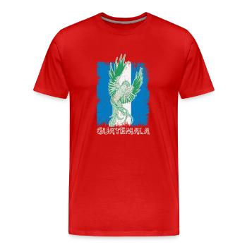 Guatemaltekisch Vogel Paradiesvogel Quetzal - Männer Premium Bio T-Shirt - Rot - Vorne - Damien (186cm)