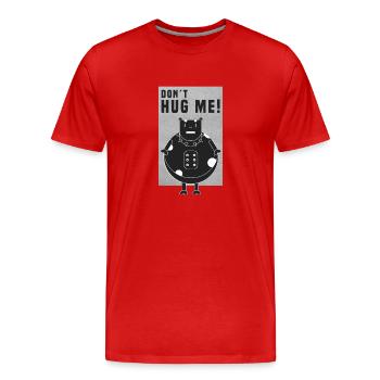 rock Cow Heavy Metal Don`t me étreinte - T-shirt bio Premium Homme - rouge - Devant - Damien (186cm)