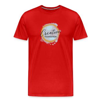 Créativité - Personne créative / Profession - T-shirt bio Premium Homme - rouge - Devant - Damien (186cm)