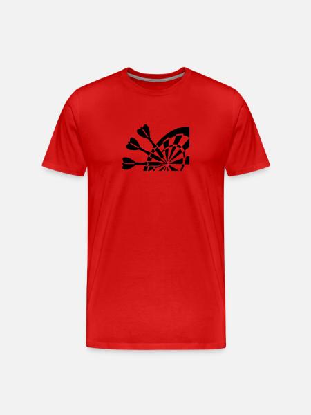 Darts - T-shirt bio Premium Homme - rouge