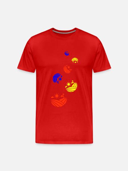 Farm Farmer - Men's Premium Organic T-Shirt - red