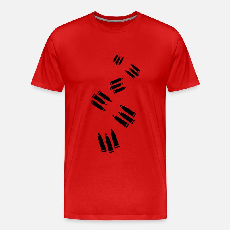 Patrone Icon symbol - Männer Premium Bio T-Shirt - Rot