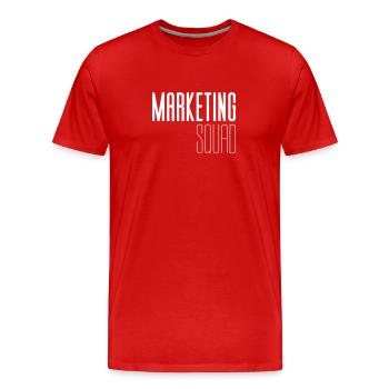 Marketing Team Design - Marketing Squad - Männer Premium Bio T-Shirt - Rot - Vorne - Damien (186cm)