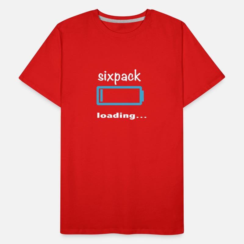 Six Pack Loading Men's Premium Organic T-Shirt