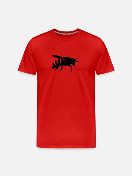 Bee - Men's Premium Organic T-Shirt - red