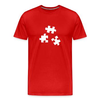jigsaw puzzle - jigsaw puzzle - T-shirt bio Premium Homme - rouge - Devant - Damien (186cm)