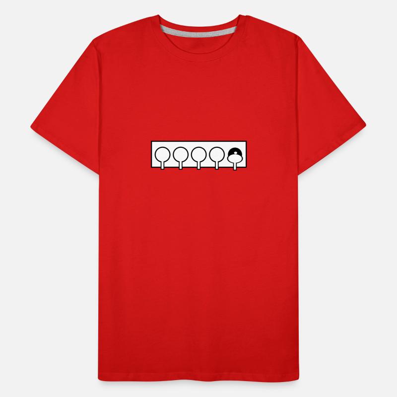 Biathlon shooting range, target Men's Premium Organic T-Shirt