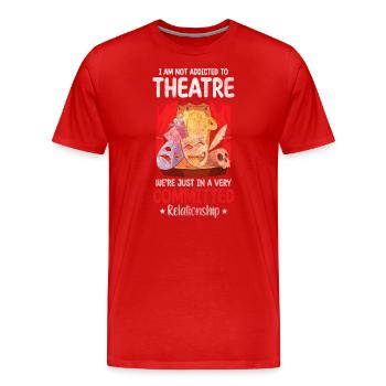 Schauspieler Musical Kino - Männer Premium Bio T-Shirt - Rot - Vorne - Damien (186cm)