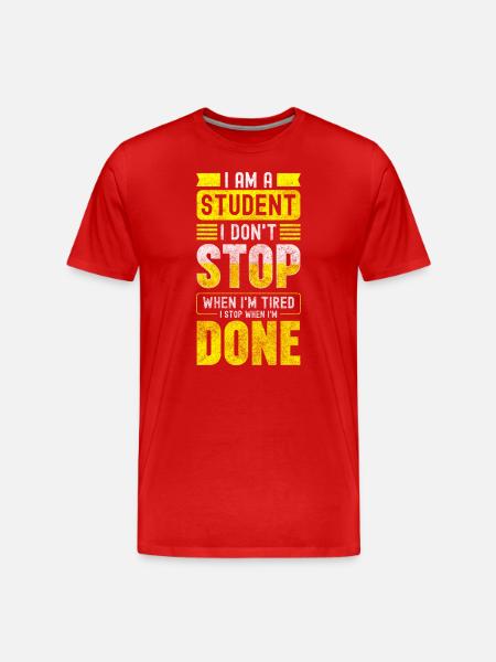 Student Uni Future Lecturer - Men's Premium Organic T-Shirt - red