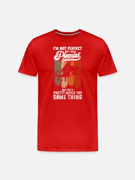 Pianist Classical Pianist - Men's Premium Organic T-Shirt - red