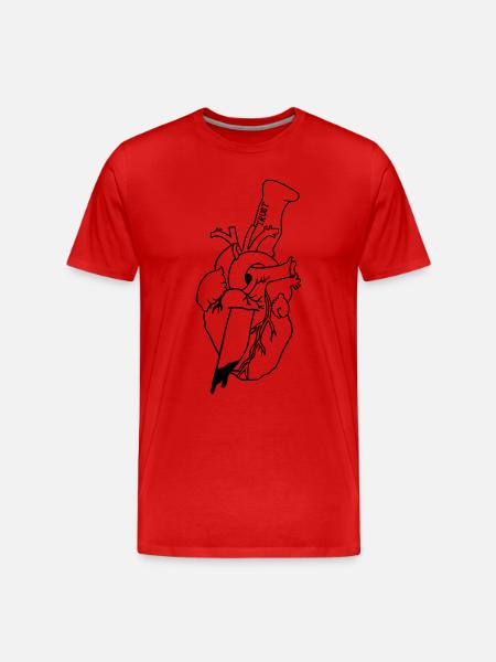 trust - Männer Premium Bio T-Shirt - Rot